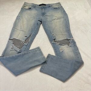 REPRESENT WOMENS SIZE 32 DISTRESSED JEANS